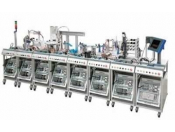 MES網（wǎng）絡型模塊式（shì）柔性自動化生產線實驗係統（tǒng）(八站)