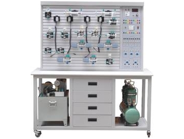 透（tòu）明液壓與氣（qì）壓傳（chuán）動PLC綜合實訓裝置