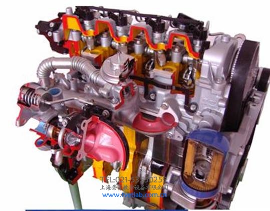 電控柴油發動機剖麵動態教具