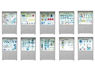 《鉗工工藝學》示（shì）教陳列櫃