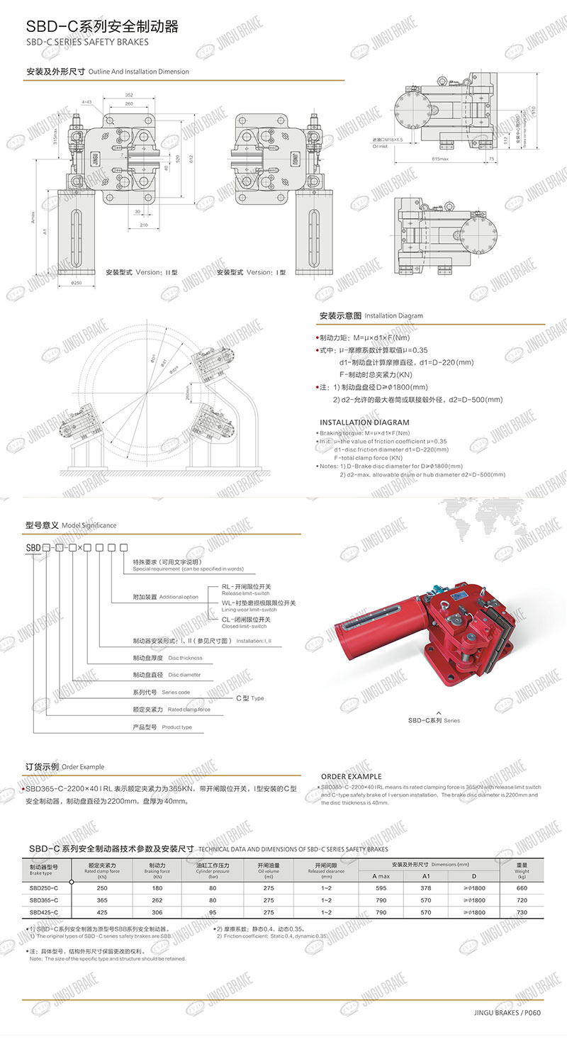 SBD-C係（xì）列安全製動器（qì）