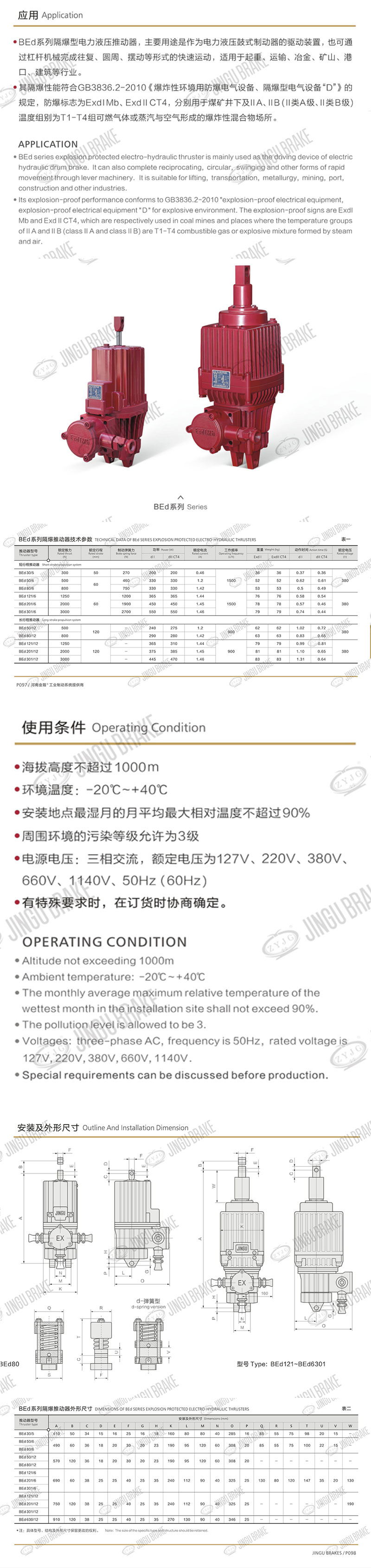 隔爆型電力液壓（yā）推（tuī）動器